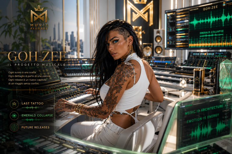 GOH-ZEE – Il Progetto Musicale GOH-ZEE sviluppa musica elettronica cinematica nel proprio studio creativo, dove identità sonora, atmosfera e visione artistica prendono for